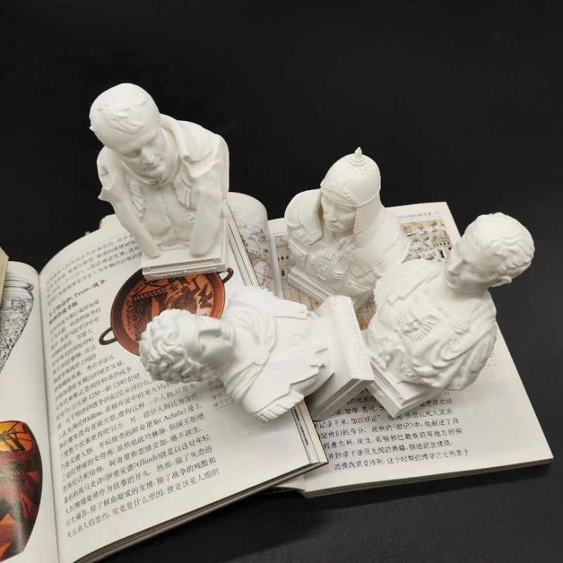 10/15/25cm Alexander Caesar Genghis Khan Napoleon Resin Statue Model 3D Printed PLA Figurines Models Decoration Crafts Ornament