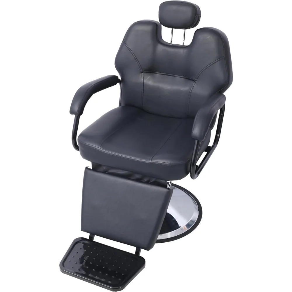 كرسي حلاقة أنيق عالي التحمل مع كرسي قابل للتعديل، ومقعد واسع، ووظيفة الشامبو #5