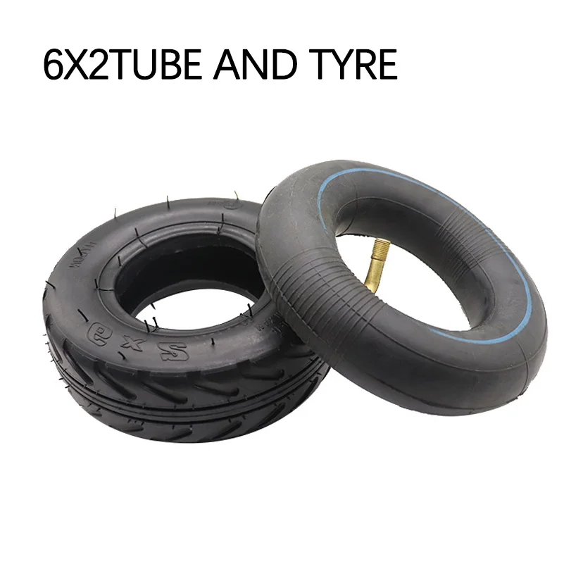 6X2 Inflation Tire inner tyre outer tyre160mm Pneumatic Tyre Electric Scooter F0  Wheel Trolley Cart Air