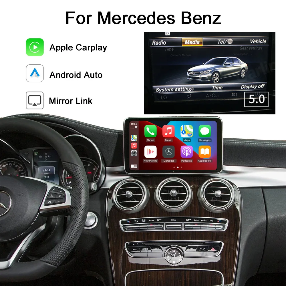 

Carplay for Mercedes benz Original screen upgrade module