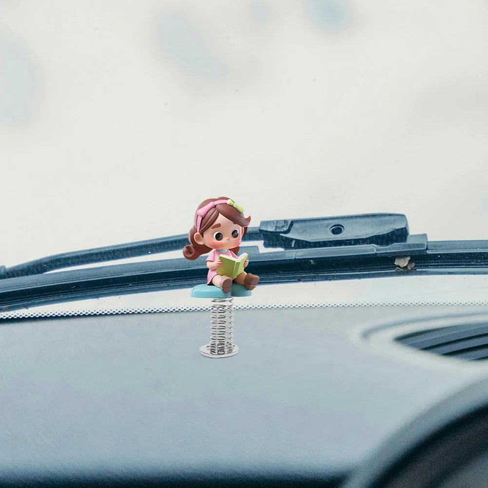 40 szt. Podstawka sprężynowa do ozdoby na deskę rozdzielczą samochodu, uchwyt na figurkę typu bobblehead do wszystkich pojazdów, interaktywna figurka z ruchomą głową, metalowa sprężyna
