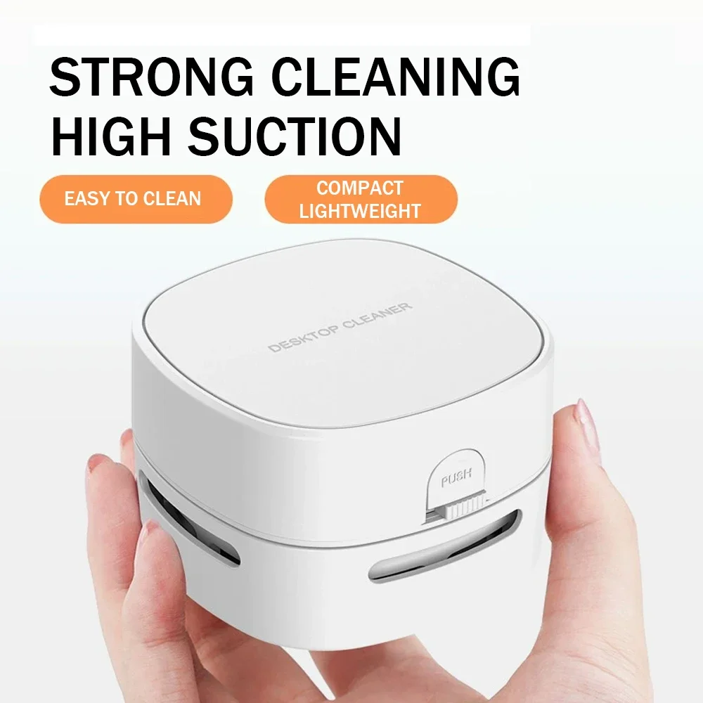 Wireless Handheld Vacuum Cleaner Mini Desktop Vacuum Cleaner Home Portable Cleaning Tools USB Charging School Office Keyboard