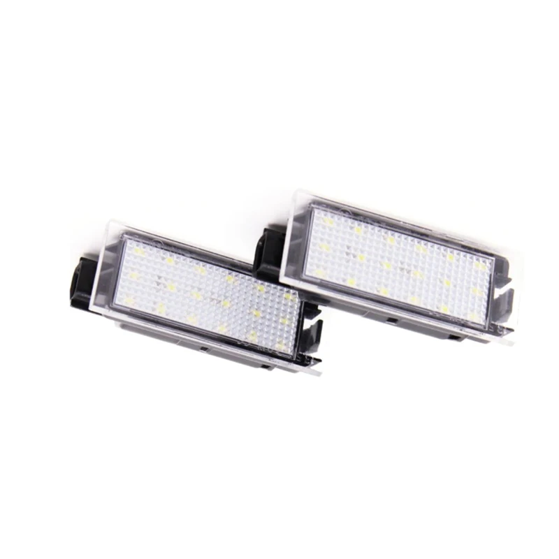 Lámpara de luz de matrícula 12-30V18-SMD para Smart Fortwo 453 Coupe C453 Cabriolet A453 Auto Car duradero