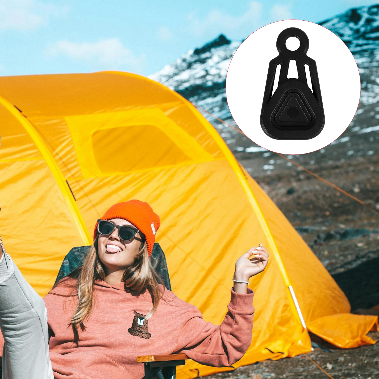 

10 Pcs Tent Fixing Buckle Outdoor Camping Clip Large Tarp Clips Water Proof Heavy Duty Hooks Plastic Canopy