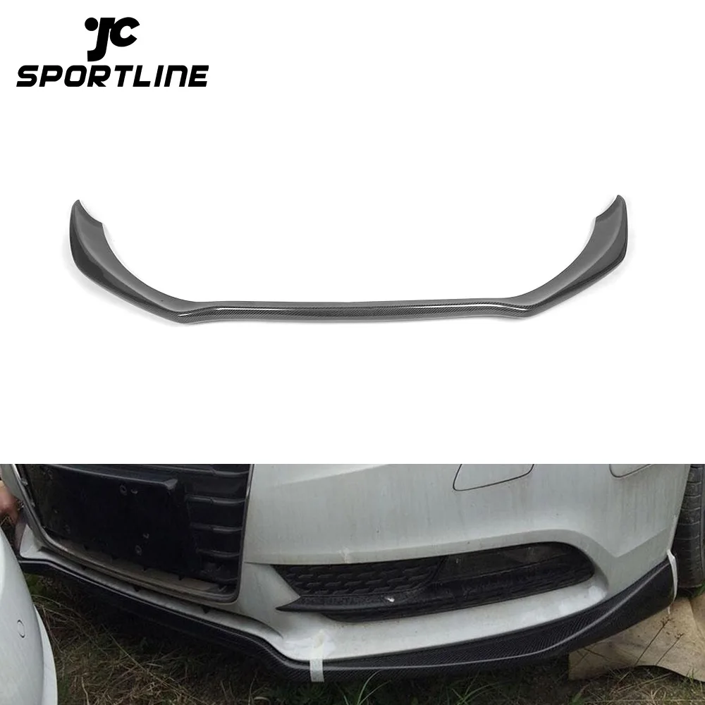 

Carbon Fiber Front Bumper Lip For Audi A5 Quattro Coupe Sportback Non Sline 2014 Up