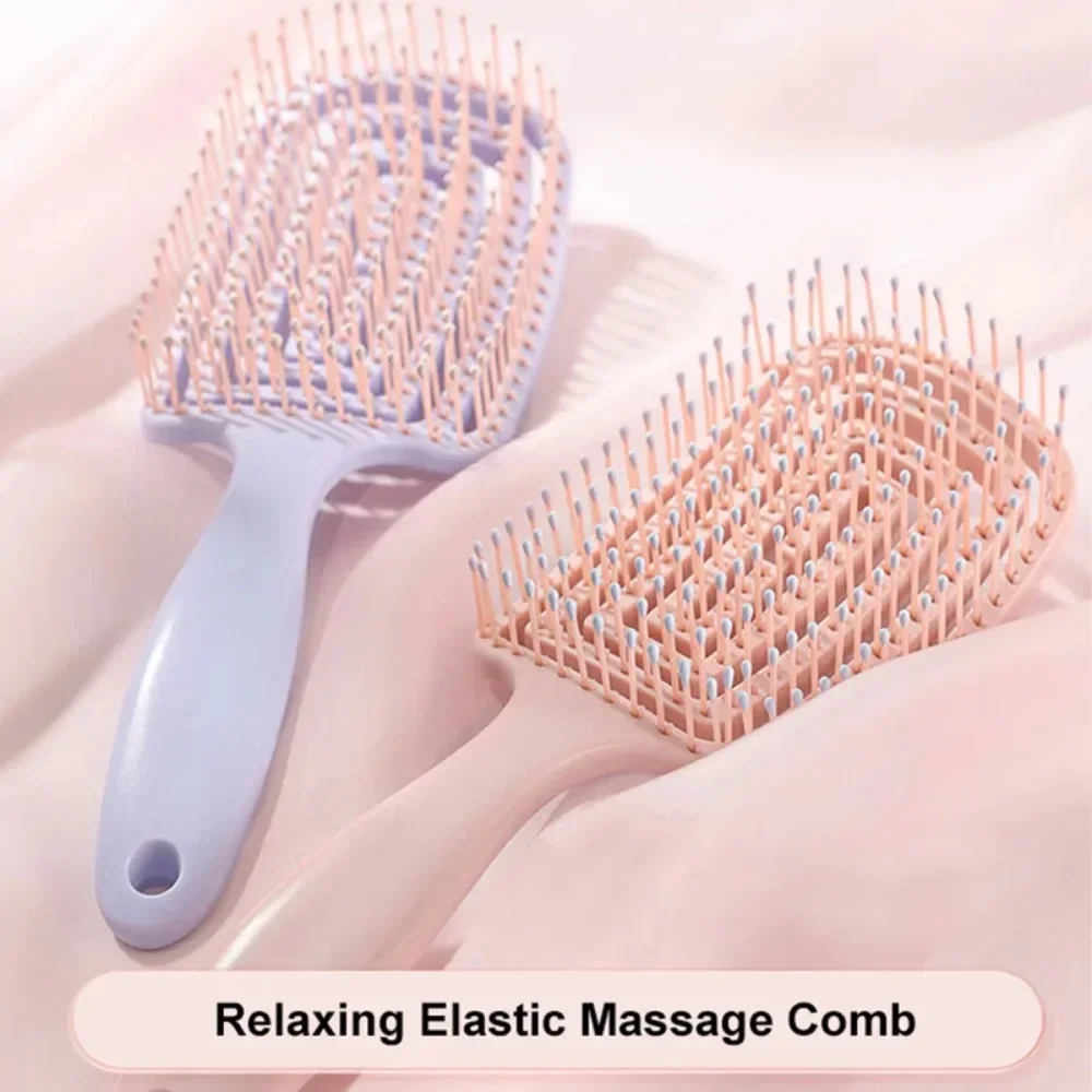 

Relaxing Elastic Massage Comb Scalp Massage Combs Detangling Hair Brush Fast Blow Drying Detangler Hair Styling Tools