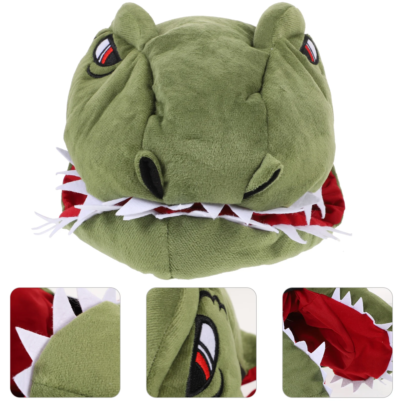 

Dinosaur Hat Headgear Breathable Headwear Shaped Photo Prop Lovely Animal Clothing Warm Decorative Cover Party Supplies