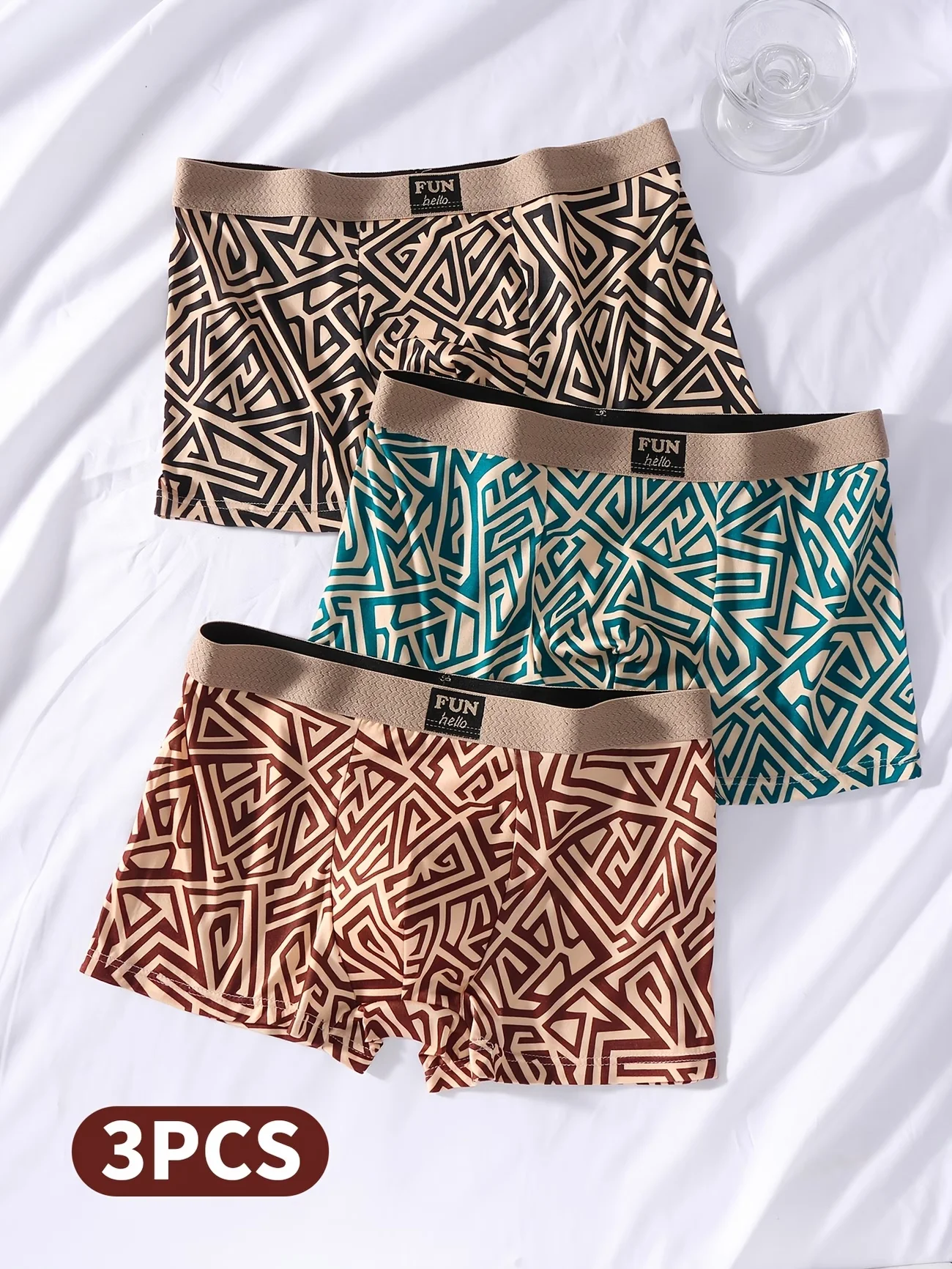 Vintage Queer Fashion - Conjunto de 3 Cuecas Masculinas com