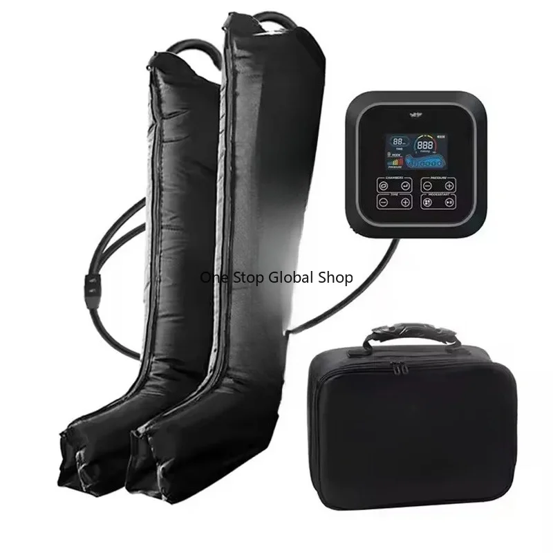 6 Chambers Air Compression Leg Massager For Circulation Air Compression Therapy Recovery Boots Leg Recovery Boots