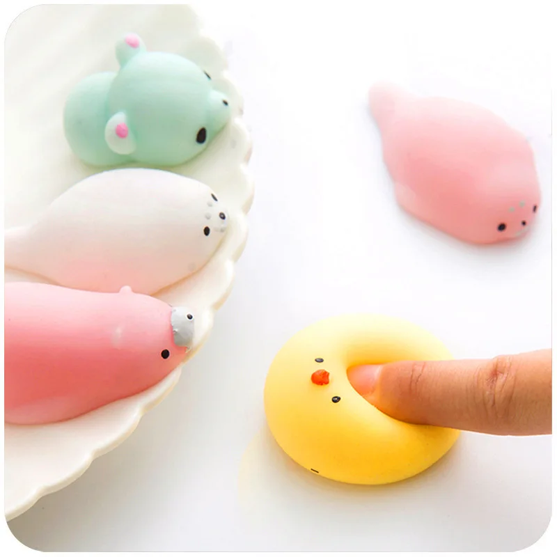 5-50PCS Squishy Toy Cute Animal Antistress Ball Squeeze Mochi Rising Toys Abreact Soft Sticky Stress Relief Toys Funny Gift