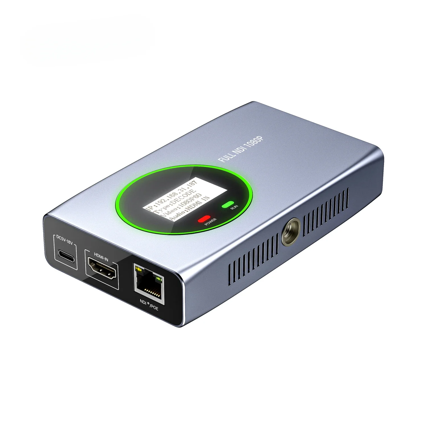 

Full NDI 1080P Codec Supports HDMI Loop Out Encoder Decoder With POE Audio Video Streaming