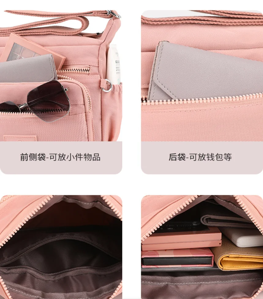 

Summer Style Many Pocket Shoulder Crossbody Bags for Women 2026 Ladies Hand Cross Body Bag Woman Purses and Handbags Sac A Main