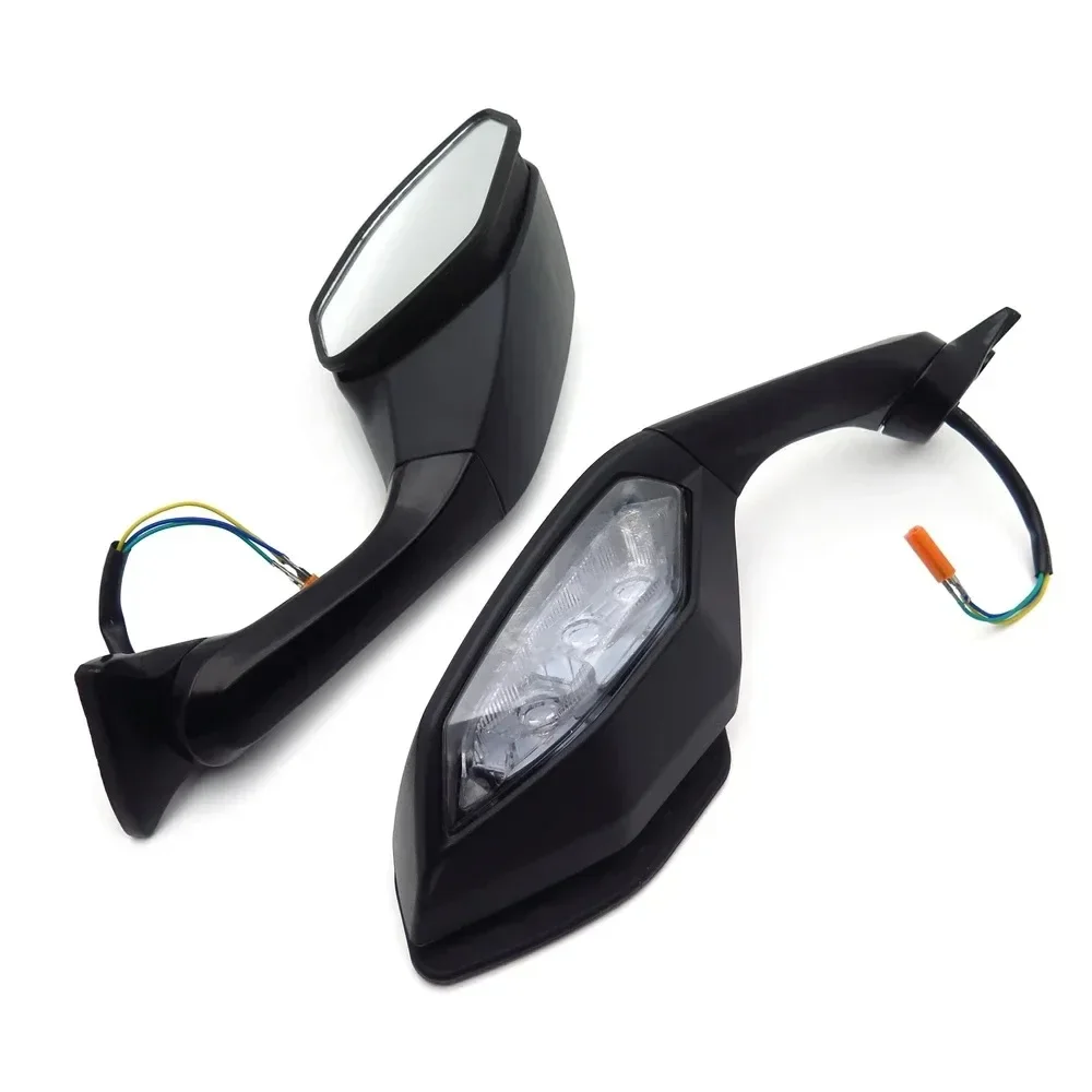 

For Yamaha YZF R6 YZFR6 15-2024 YZF R1 YZFR1 YZF-R1 Motorcycle Foldable Mirror LED Turn Light Signals Rear View Rearview Mirrors