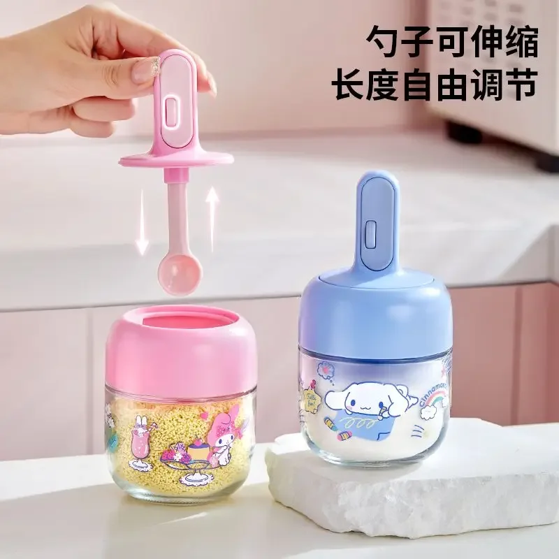 

Sanrio Hello Kitty My Melody Kawaii Ins Seasoning Pot Cute Cartoon Cinnamoroll Ins Kitchen Sealed Bottle Lovely Gifts for Kids