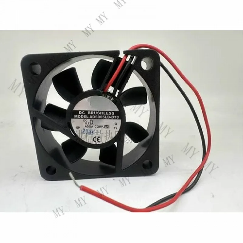 

TT for ADDA AD5005LB-D70 5015 DC5V 0.12A 5CM 2-Wire Dual Ball Bearing Cooling Fan