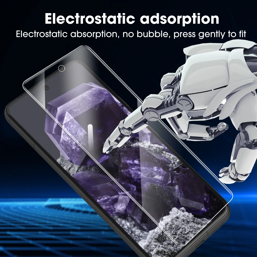 9H Hardness Clear Tempered Glass Screen Protector For Google Pixel 6 6Pro 8A Full Coverage Anti Scratch Protective Glass Film