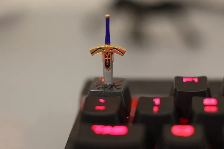 Schwert in der Stein Keycaps Harz handgemachte Keycap mechanische Tastatur Keycaps personal isierte maßge schneiderte Gaming-Zubehör Geschenk