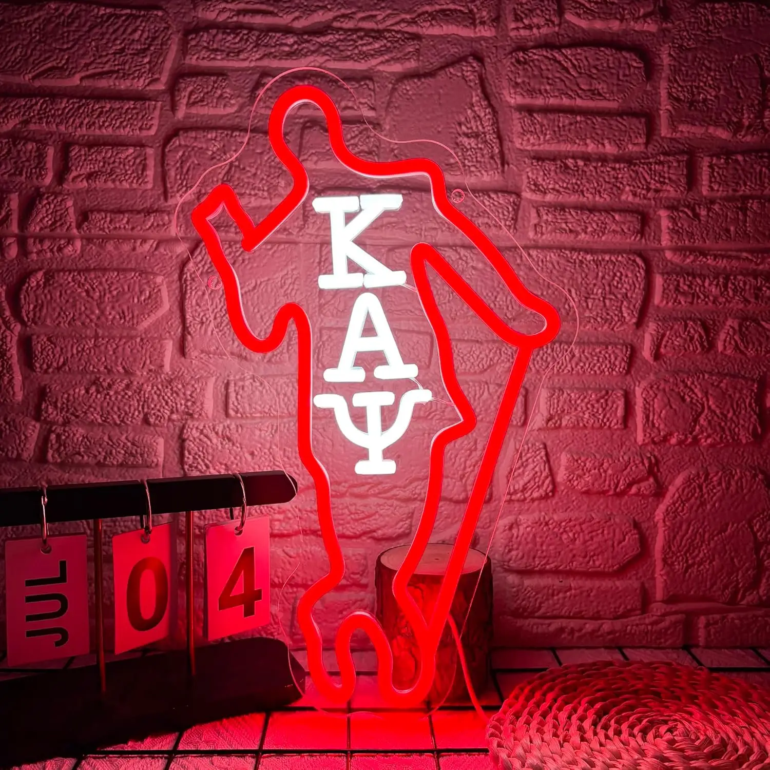 

Sorority Kappa Alpha Psi Neon Sign personnalisé Gift USB LED Light for College Sorority Party Bar Gaming Room Bedroom Decoration
