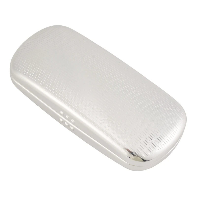 

Glasses Case, Aluminum Hard Shell Eyeglasses Case Striped Spectacles Box