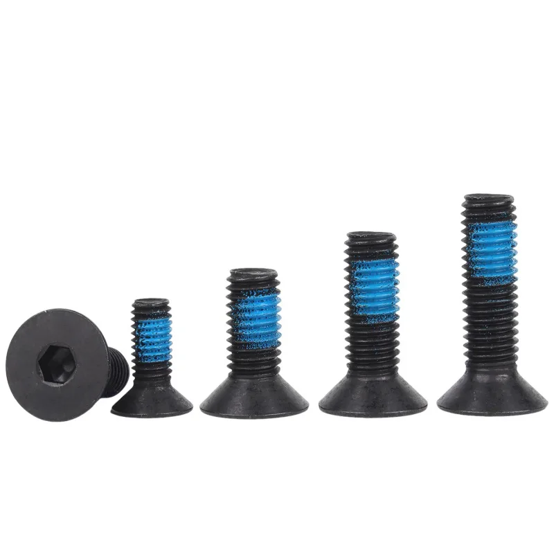 M3 M4 M5 M6 M8 Black 304 Stainless Steel Hexagon Socket Flat Countersunk Head Machine Screw Bolt Glue Dispensing Bolts