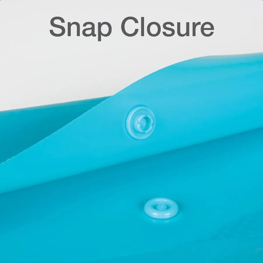 ملفات توسيع بلاستيكية 8 عبوات مكونة من 5 منظمات ملفات الجيب مع 4 علامات تبويب ورق بحجم حرف الإغلاق المفاجئ 2 أسود 3 أزرق 3 أخضر