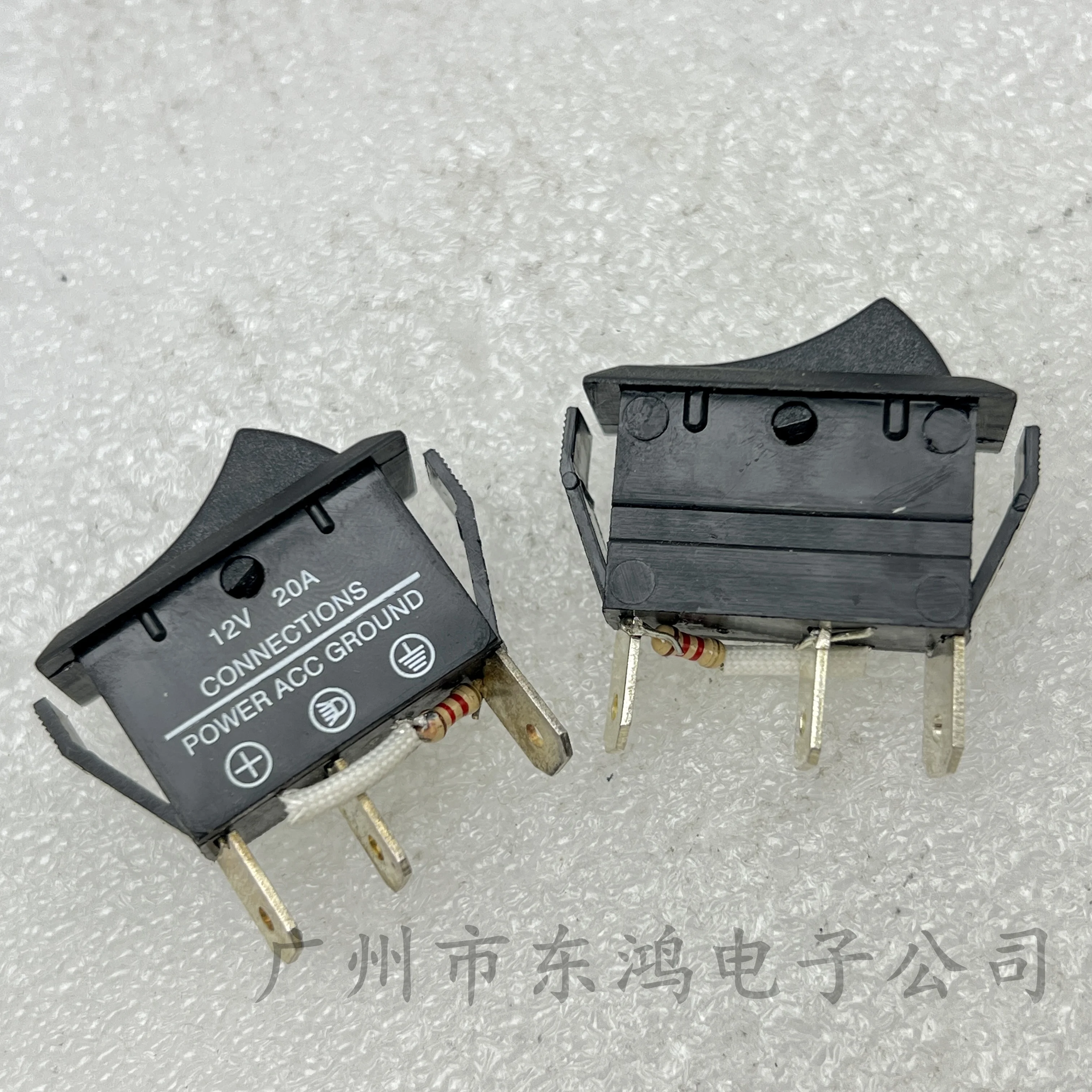 1 PCS connections rocker switch 3 pins 12v 20a
