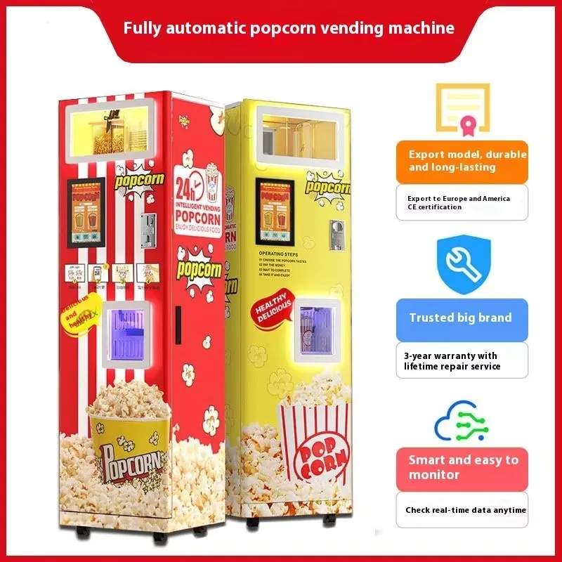 Factory-Sourced Self-Service Popcorn Maker  Automatic Commercial Bakeware Snack Vending Machine