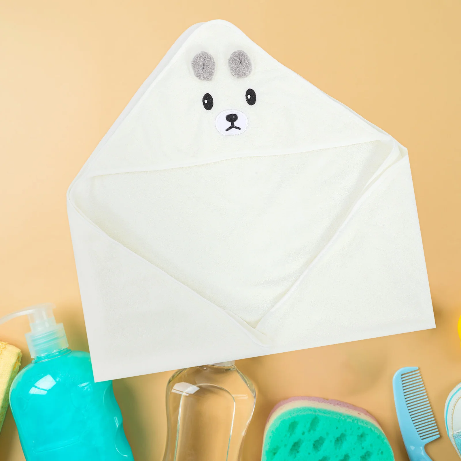 منشفة حمام بتصميم كرتوني، مناشف جسم للرضع لعمر 0-1 سنة، بطانية منشفة، حقيبة نوم مريحة بلون عشوائي