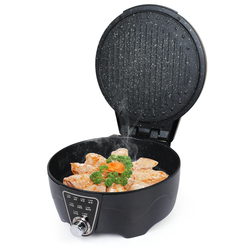 #Household Electric Baking Pan Double-Sided HeatingTo Deepen The Electric Baking Pan Electric Frying Pan To DeepenThe Eew