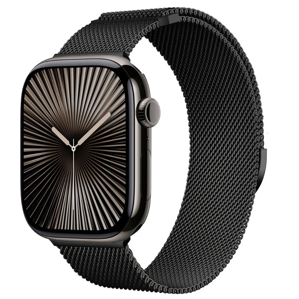 Metal Strap For Apple Watch Ultra 2 49mm 10 9 8 7 46mm 42mm 45mm 41mm Milanese Breathable Wristband iWatch 6 5 SE 44mm 40mm Band