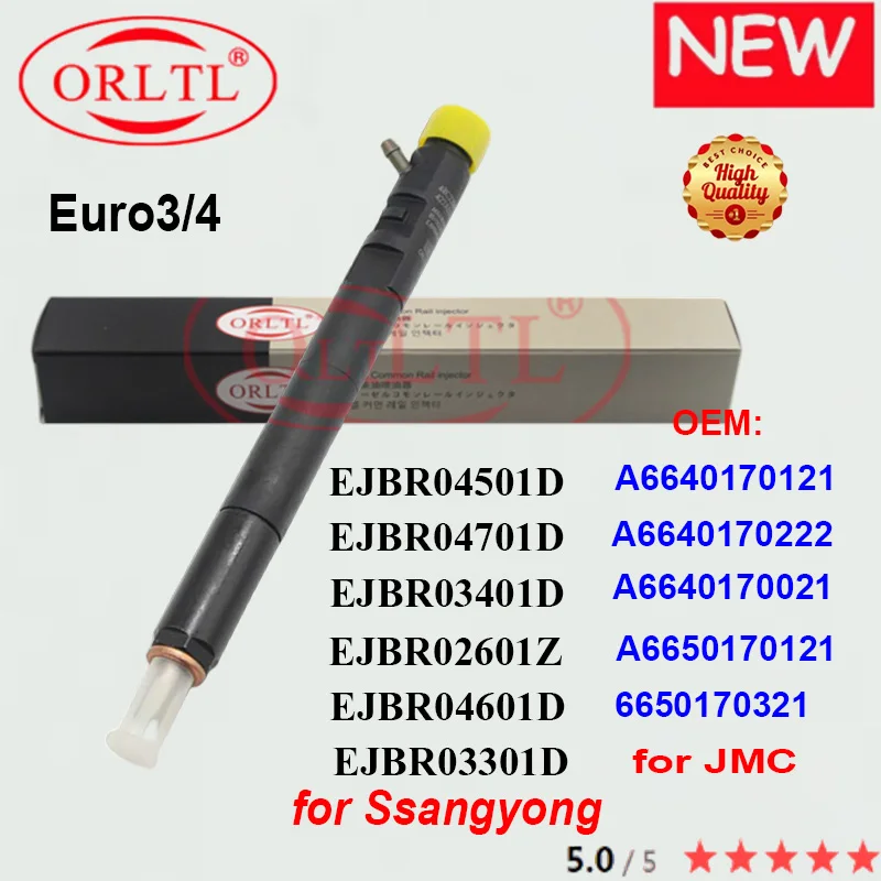 CR Diesel Injector EJBR04501D A6640170121 EJBR04701D EJBR03401D EJBR04601D EJBR02601Z EJBR03301D For SSANGYONG JMC Euro 4/3