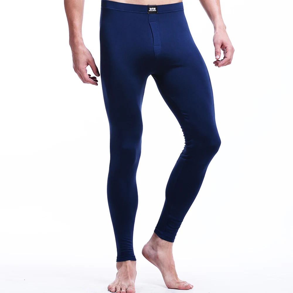 

5pcs Men's long Johns thin model single slim comfortable autumn and winter leggings flannel pants youth warm pants