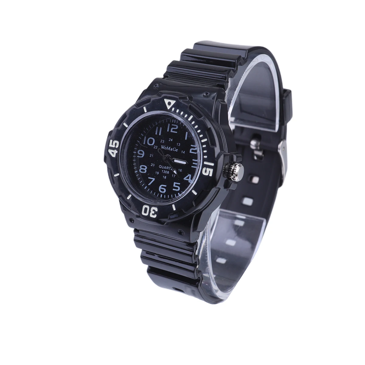 

Stylish Kids Quartz Watch Silicone Band Boys Girls White Arabic Dial Comfortable Durable Children Gift Watches