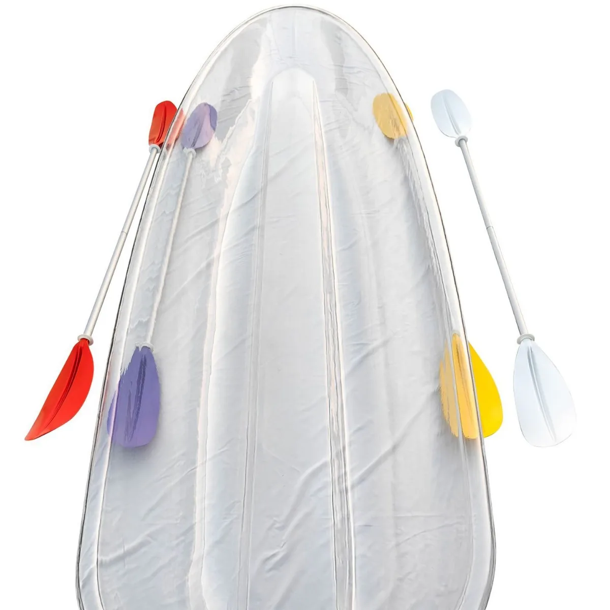 4 Person PC Transparent Boat Full Clear Canoe Double Transparent
