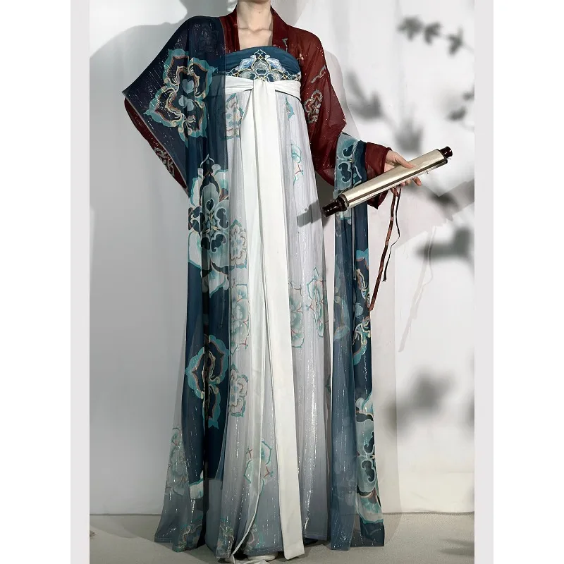 

2023 New Arrival Traditional Tang Restored Ruqun Women Fairy Big Sleeve Hanfu