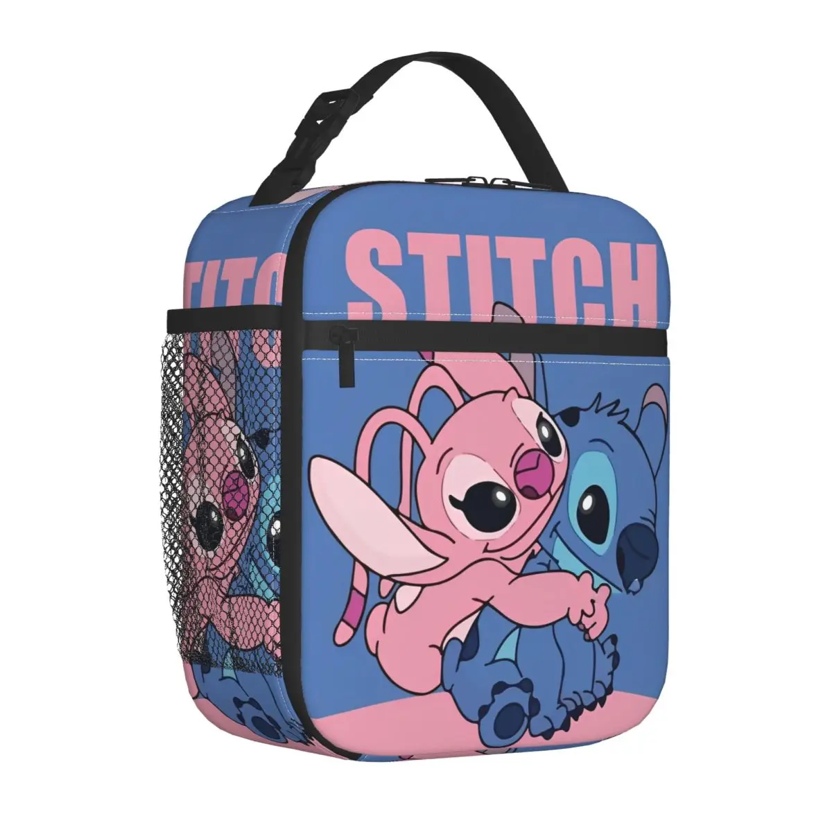 

Изолированная сумка для обеда Stitch And Angel, термосумка, многоразовый контейнер для обеда, большая сумка для обеда для мужчин и женщин, пляжная сумка на открытом воздухе