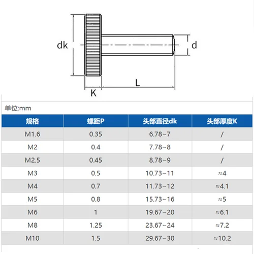 Imagen 2 del producto 1-10 Uds M3 M4 M5 M6 M8 M10 DIN653 GB835 tornillo de pulgar de cabeza plana de acero al carbono negro tornillos de ordenador de apriete manual