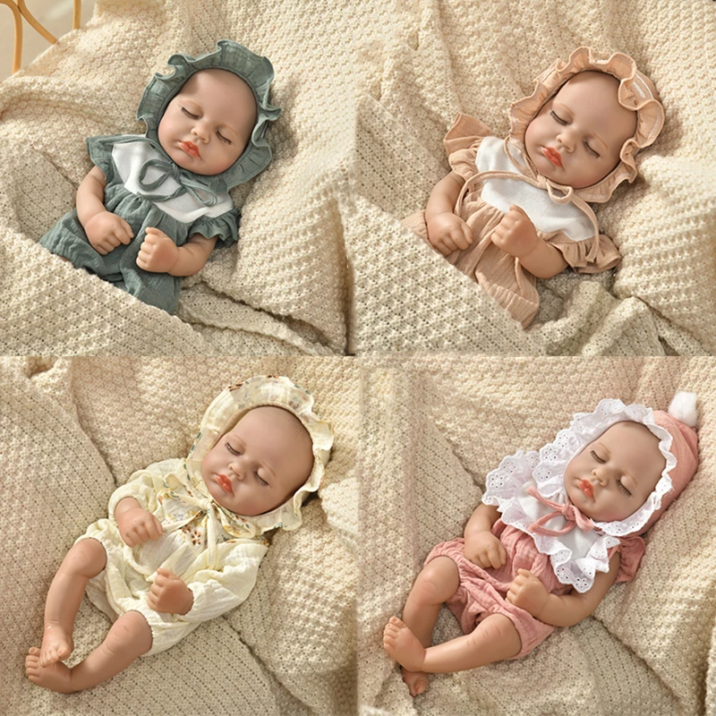 

15-дюймовая 40 см виниловая кукла Reborn для новорожденных всего тела, реалистичная кукла Reborn, детская настоящая кукла, игрушки, комплект, детские рождественские подарки
