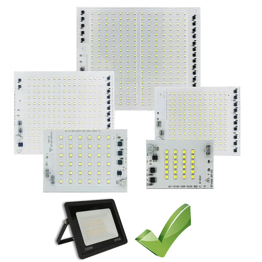 LED Lamp Chip SMD2835 Light Beads AC 220V 240V 10W 30W 100W 150W 200W DIY For Outdoor Floodlight Cold White Warm White LED Chip