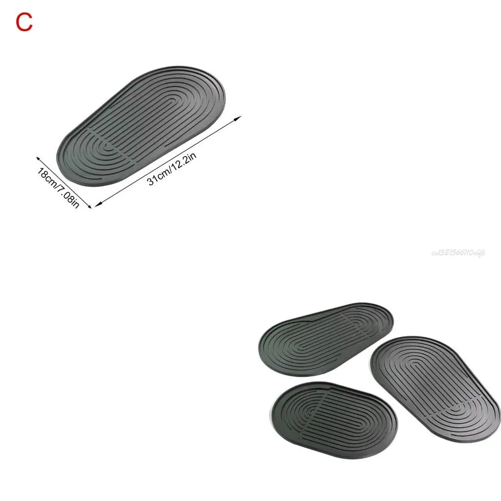 27RB Practical Bubbly Water Appliance Mat Secure Nonslip Surfaces Silicone Texture