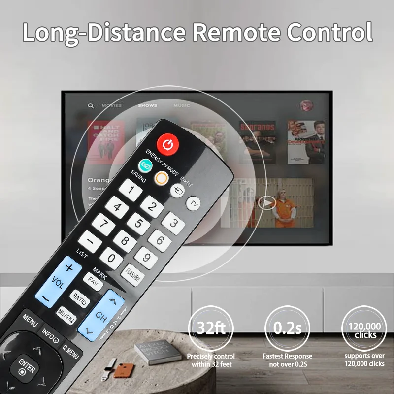 AKB72914240 For LG Remote Control Replacement, For LG TV 32LD320 32LD350 42LD630 47LD420 47LD630 55LD520 19LE5300 22LE5300 image 3
