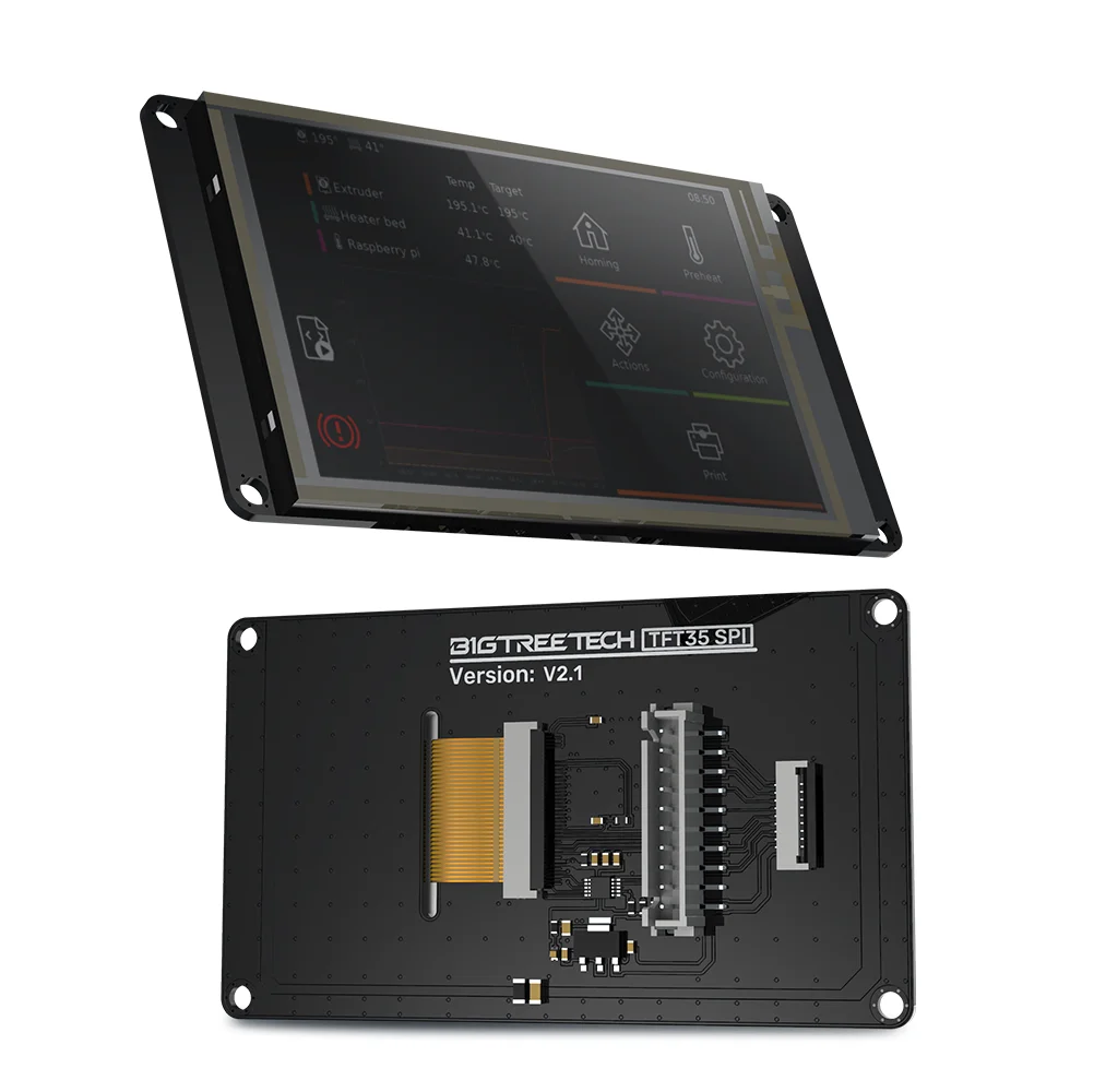 BIGTREETECH-TFT Display para impressora 3D Motherboard, TFT35, SPI V2.1, Tela sensível ao toque com módulo IO2CAN V1.0, 3.5 in, 480x320, CB1, M8P