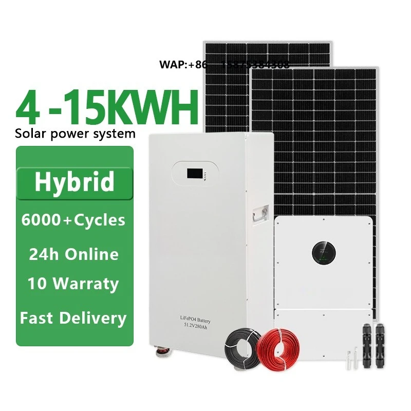 Complete Solar System for Home 6kw 5kw 15kw 8kw 12kw 10kw Hybrid Solar System Solar Power System