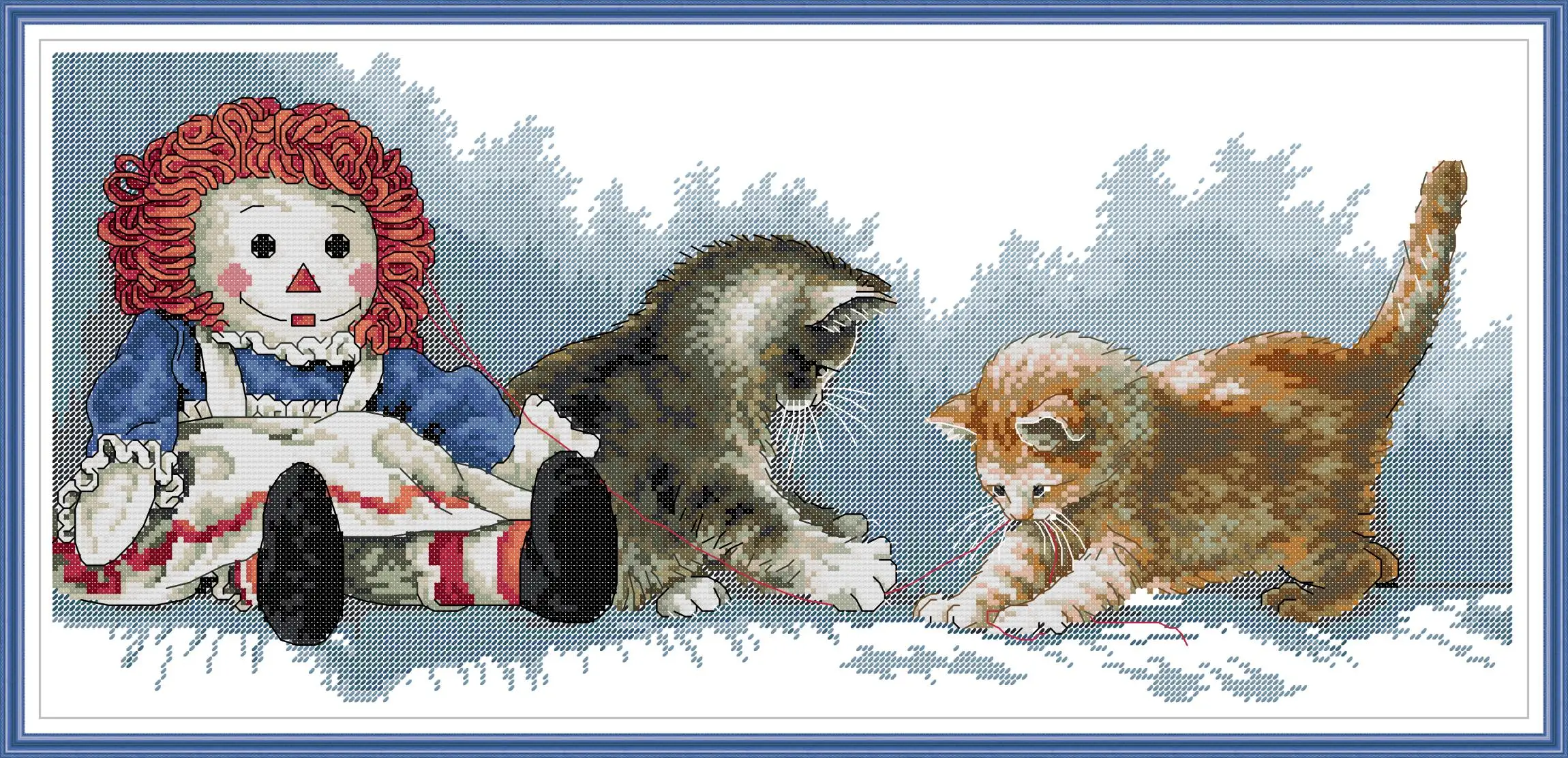 

Maydear Full Cross Stitch Kit,11CT/14CT/16CT/9CT Aida Fabric, Embroidery Set-Note Bouquet -Partners in crime