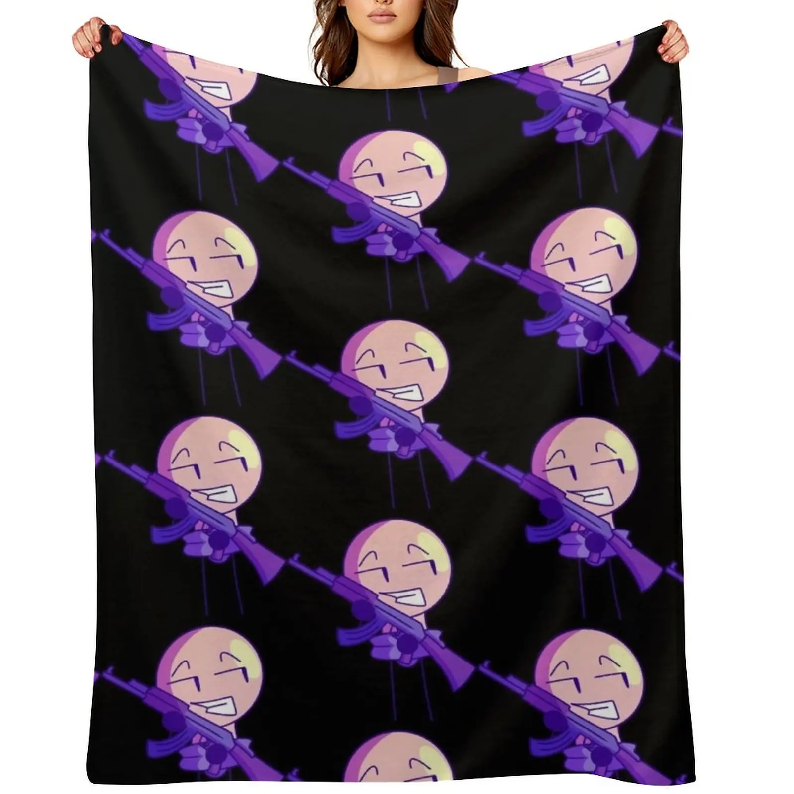 inanimate insanity Throw Blanket Furry Stuffeds Luxury Brand Custom Blankets
