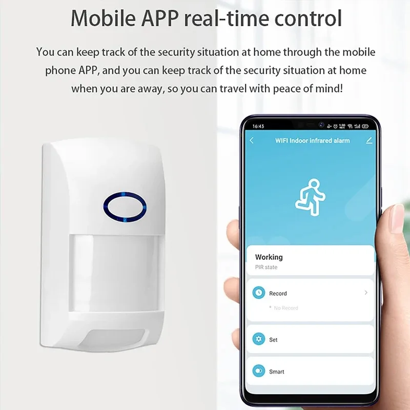 Tuya Smart WiFi PIR Infrared Motion Detector Sensor Alarm Human Body Sensor Smart Life Anti theft Wireless Home Security System