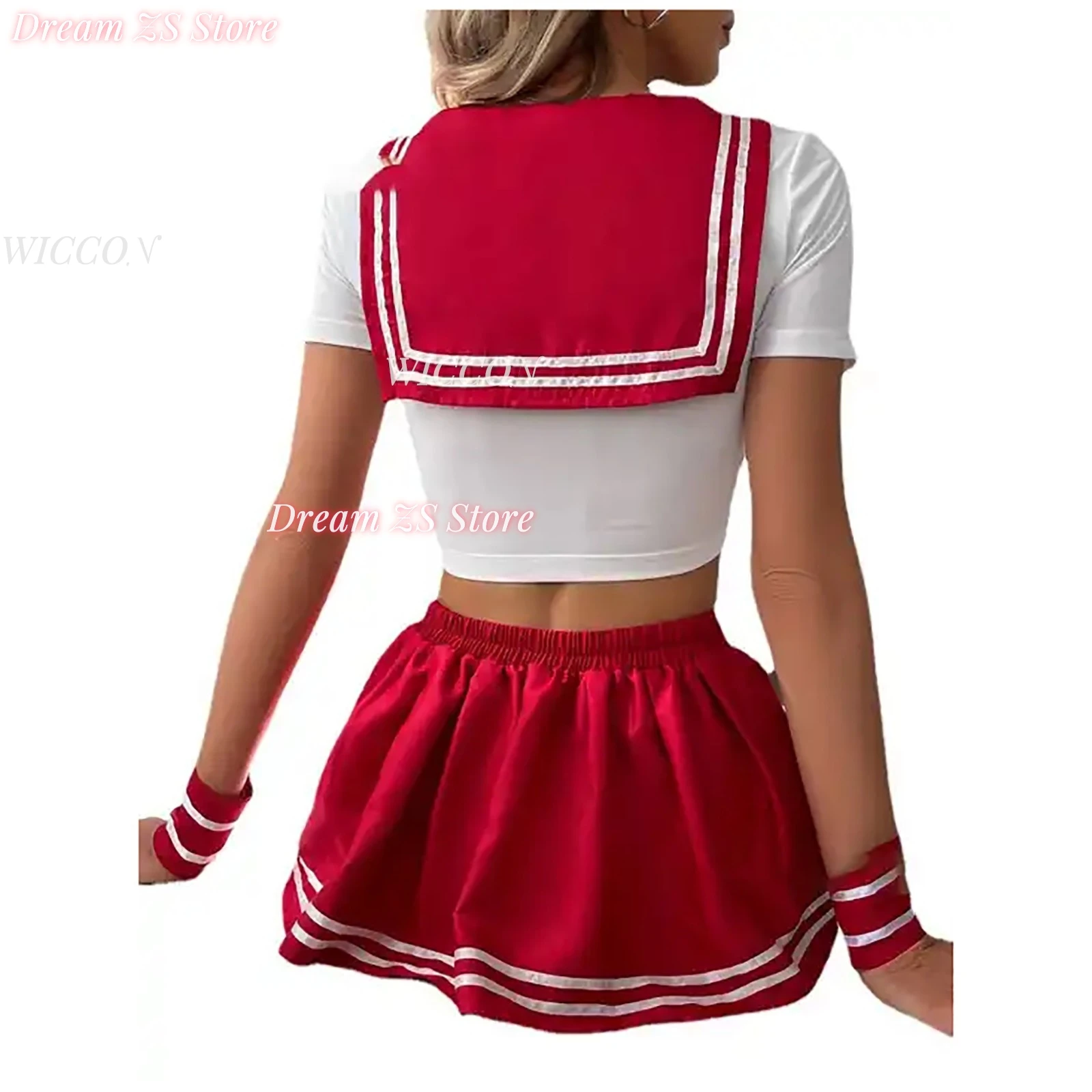 School Uniform Cosplay Costumes Women Pajamas Skirt Student Uniform Sailor Suit Sexy Lingerie Outfit Sex Clothes