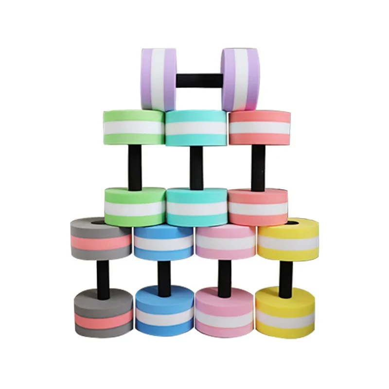 

New Product Unisex EVA Floating Dumbbells Aquatic Exercise Swimming Water Barbells Round Hand Bar Eva Water Dumbbell