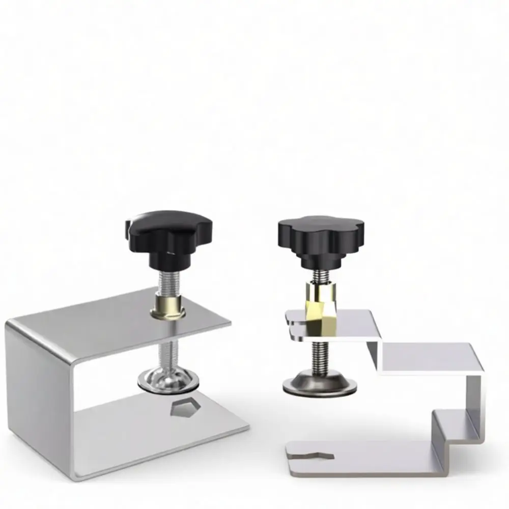 Drawer Front Fixing Clamp Stainless Iron Woodworking Mounting Jig Cabinet Hardware Installation Tool Aide