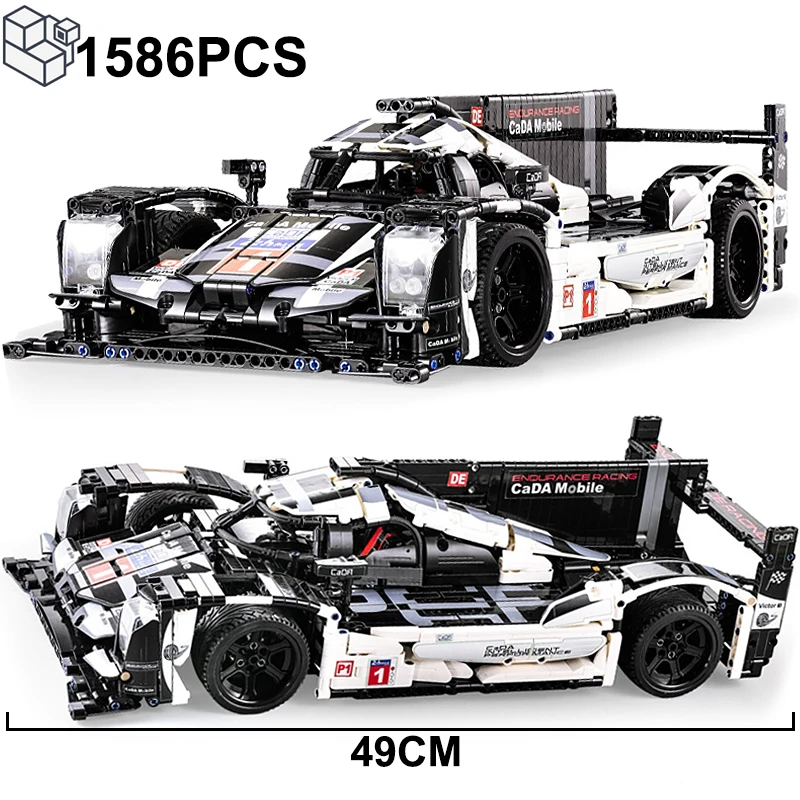 1586PCS Technical 919 Endurance Racing Car Building Blocks Formula F1 Speed Vehicle Assemble Bricks Toys Gifts For Adult Boys